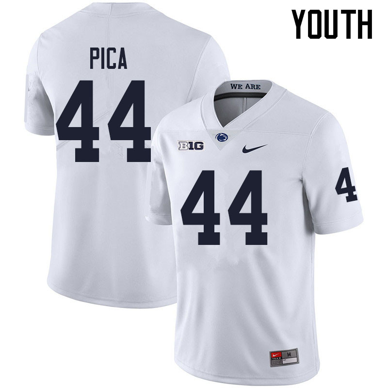 Youth #44 Cameron Pica Penn State Nittany Lions College Football Jerseys Sale-White